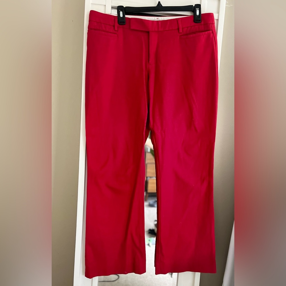 GAP red modern boot pant